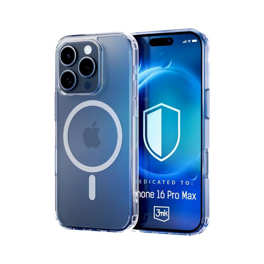3MK MagCase pro Apple iPhone 16 Pro Max mobilo telefonu apvalks 17,5 cm (6.9") Aploksne Caurspīdīgs