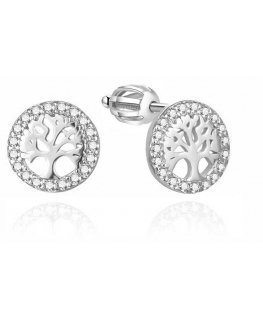 Akaatti hopeakorvakorut Tree of Life AGUP3545S