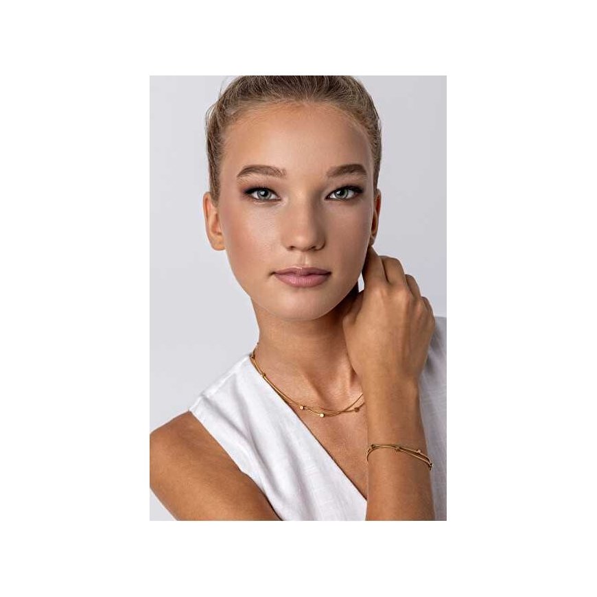 Emily Westwood Allie women's double gold-plated bracelet EWB24030G – 3