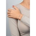 Brilio Silver Charming silver bracelet with blue zircons Infinity BR42WB