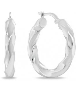 Brilio Silver Cutout Silver Earrings EA1147W
