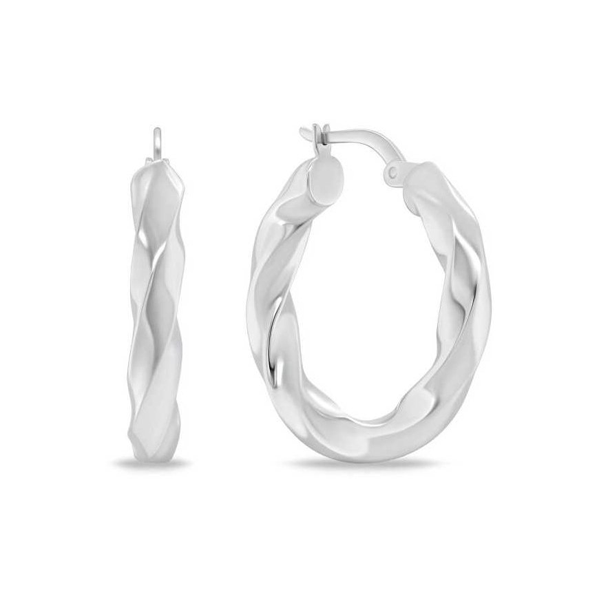Brilio Silver Cutout hopeakorvakorut EA1147W