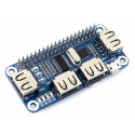 Waveshare 4xUSB Hub Hat - Raspberry Pi 3/2/Zero Accessory Waveshare 4xUSB Hub Hat - Raspberry Pi 3/2/Zero Accessory