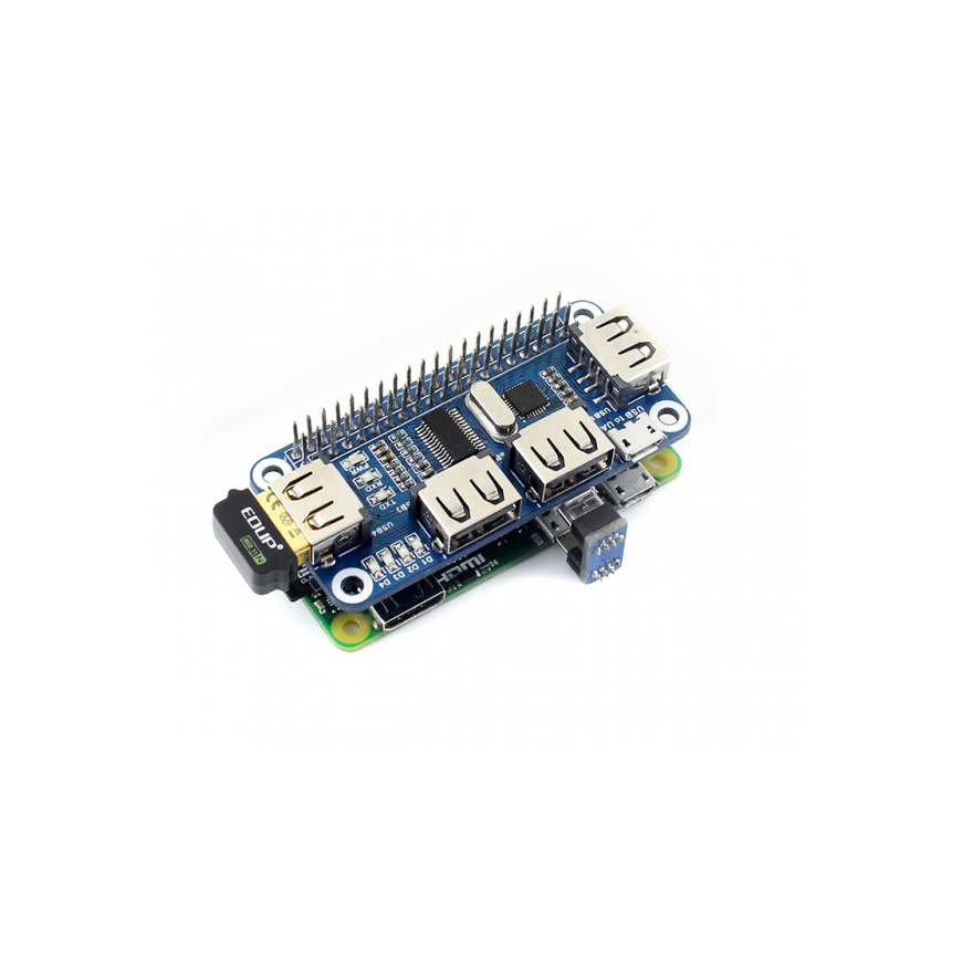 Waveshare 4xUSB Hub Hat - Raspberry Pi 3/2/Zero Accessory – 2