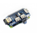 Waveshare 4xUSB Hub Hat - Raspberry Pi 3/2/Zero -lisävaruste Waveshare 4xUSB Hub Hat - Raspberry Pi 3/2/Zero -lisävaruste