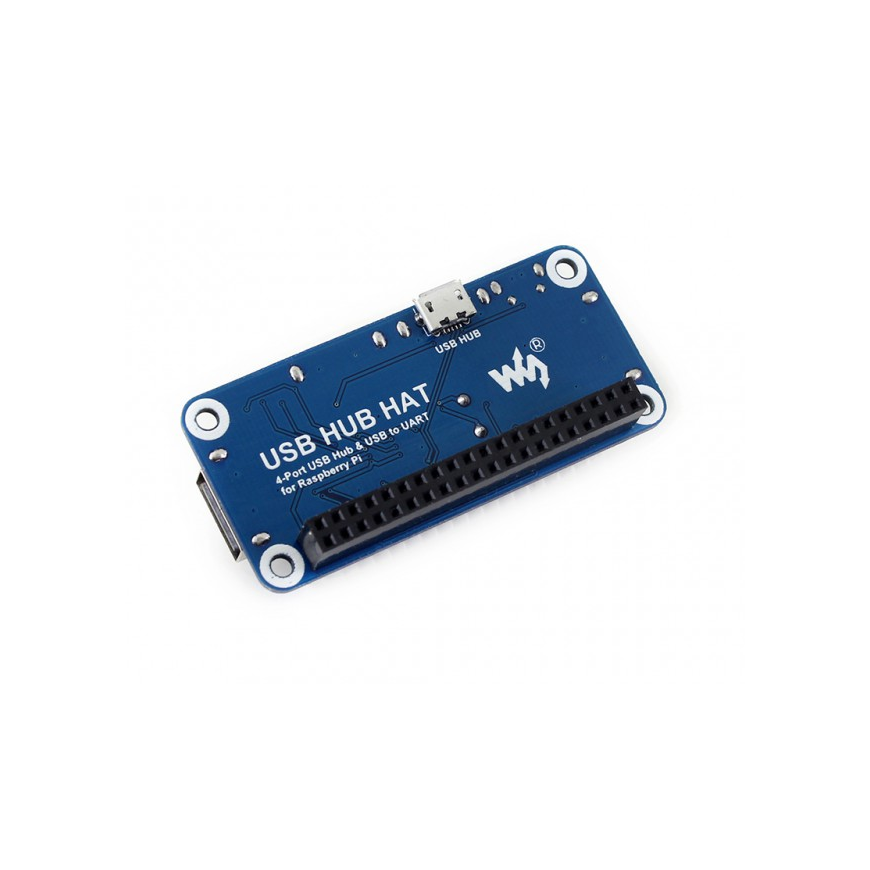 Waveshare 4xUSB Hub Hat - Raspberry Pi 3/2/Zero -lisävaruste – 3