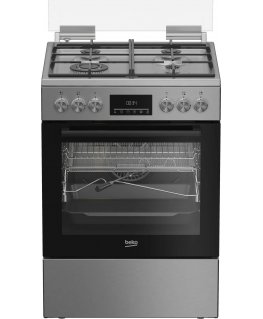 Dujinė viryklė Beko, 60cm, nerūdijančio plieno