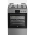 Gas stove Beko, 60cm, stainless steel Gas stove Beko, 60cm, stainless steel