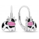 Brilio Silver Hopeiset riippukorvakorut Cow EA1141W Brilio Silver Hopeiset riippukorvakorut Cow EA1141W