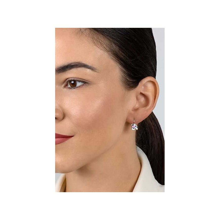 Brilio Silver Hopeiset riippukorvakorut Cow EA1141W – 4