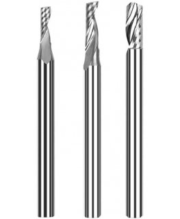 TwoTrees HRC55 3.175mm carbide end mill CNC drill - 3pcs