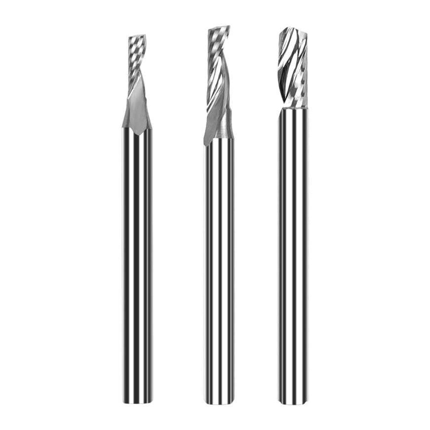 TwoTrees HRC55 3,175 mm kovametallijyrsin CNC-pora - 3kpl