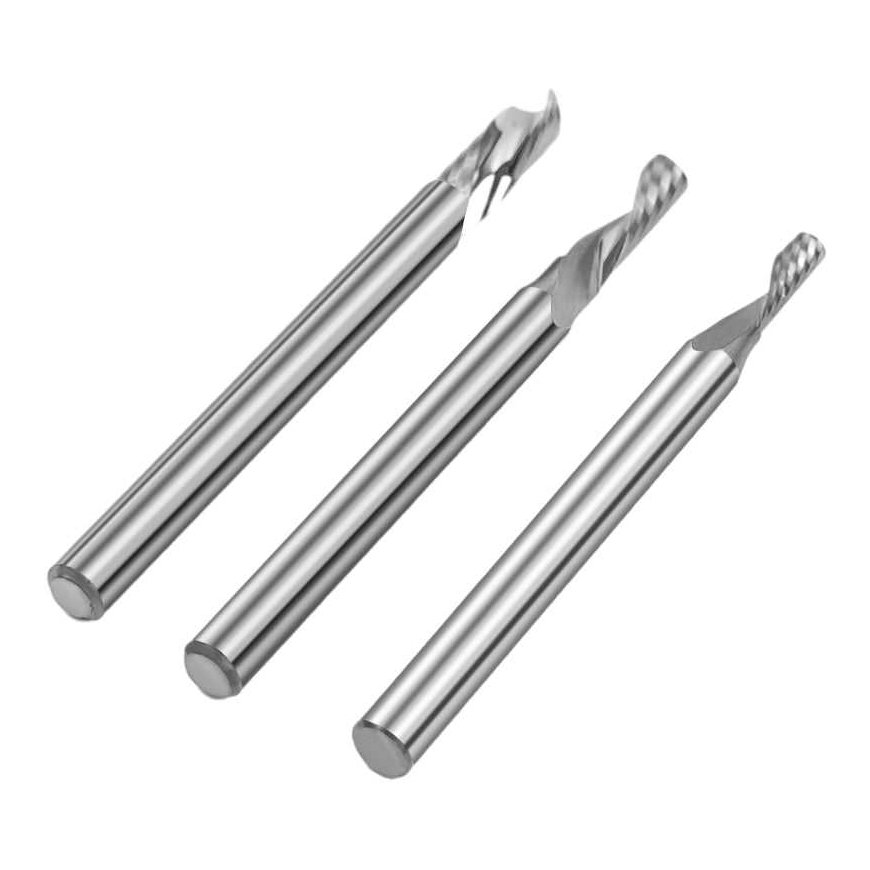 TwoTrees HRC55 3.175mm carbide end mill CNC drill - 3pcs – 2