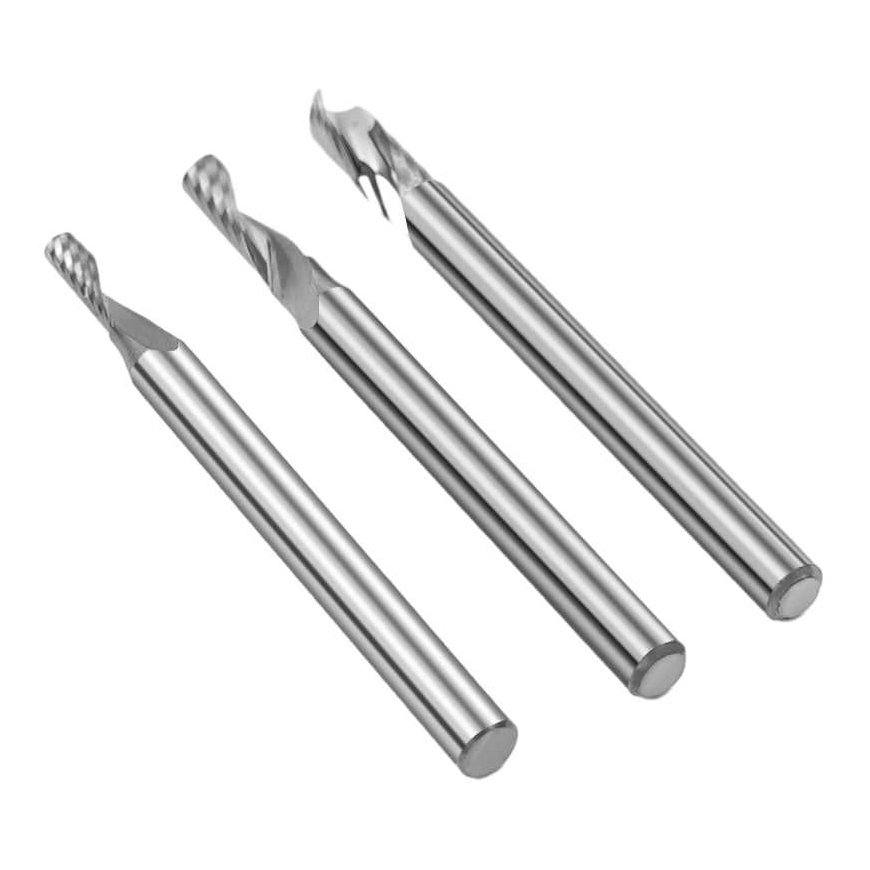 TwoTrees HRC55 3,175 mm kovametallijyrsin CNC-pora - 3kpl – 3