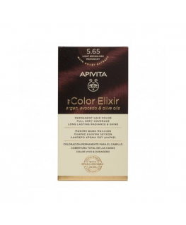 Ilgalaikiai plaukų dažai Apivita MY COLOR ELIXIR, 5.65 Light Brown Red Mahogany