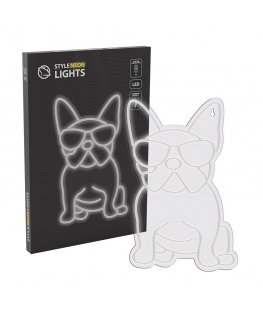 Manta SNL66WH Style Neon Lights Dog French Bulldog white