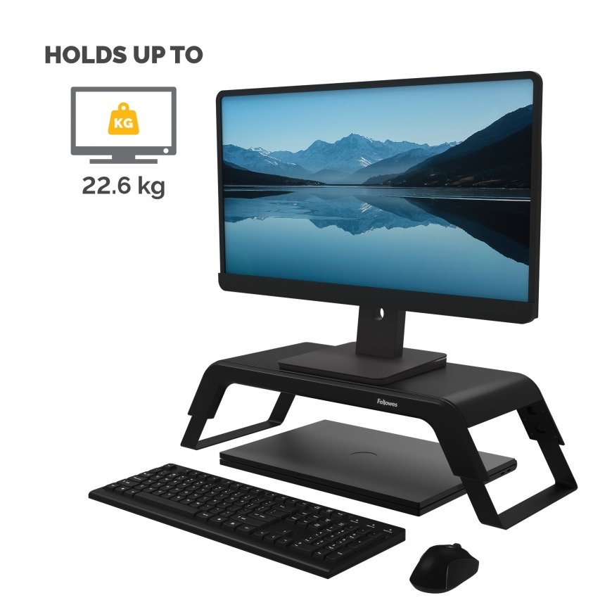 Fellowes Hana LT Monitor Support Black Melns – 3
