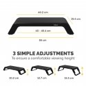 Fellowes Hana LT Monitor Support Black Juoda Fellowes Hana LT Monitor Support Black Juoda