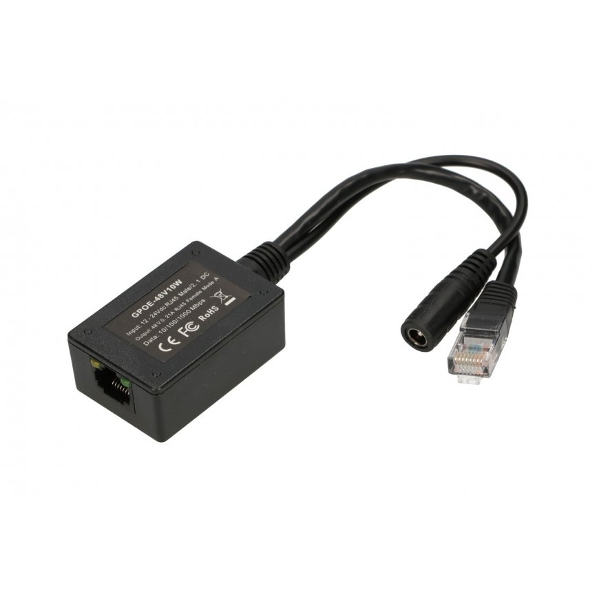 Extralink 1 PORT GIGABIT POE INJECTOR WITH 10-30V TO 48V INVERTER Nopea Ethernet, Gigabitti Ethernet