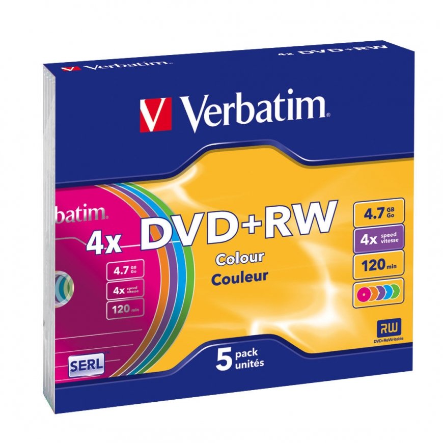 Verbatim DVD+RW Colours 4,7 GB