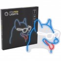 Manta SNL69MT Style Neon Lights Dog With Glasses Manta SNL69MT Style Neon Lights Dog With Glasses