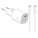 Celly UPTC1USBC25WCTC mobile device charger Smartphone, Tablet, Telephone White USB Indoor
