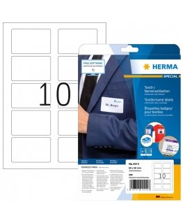 HERMA 4514 lipni etiketė Suapvalintas stačiakampis Balta 200 vnt