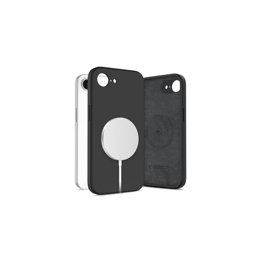 TECH-PROTECT LIQUID SILICONE MAGSAFE IPHONE 16E BLACK