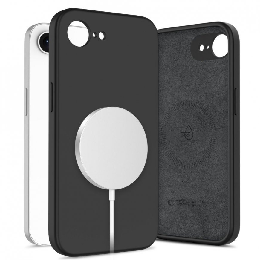 TECH-PROTECT LIQUID SILICONE MAGSAFE IPHONE 16E BLACK – 2