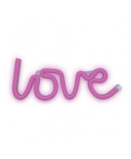 Forever Light Neon LED Light LOVE pink Bat + USB FLNEO5 Koristevalohahmo