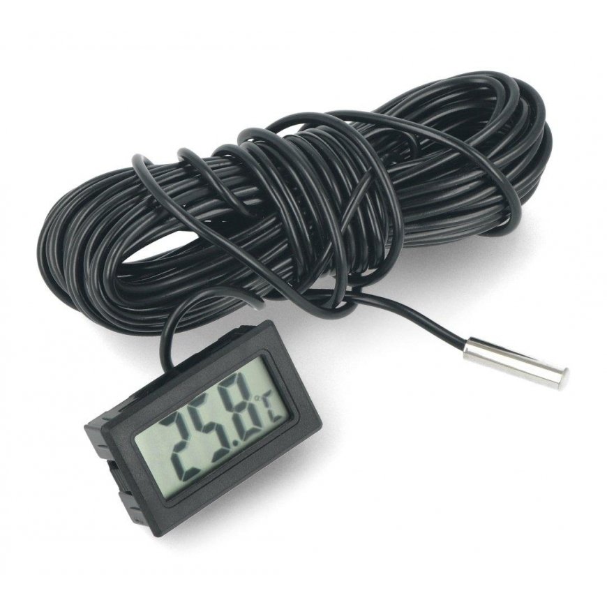 Benetech Termometras su LCD ekranu nuo -50°C iki 110°C ir matavimo zondu - 5m – 3