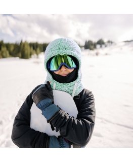 Qunature Baltas Ski Goggles for Adults - Juodas