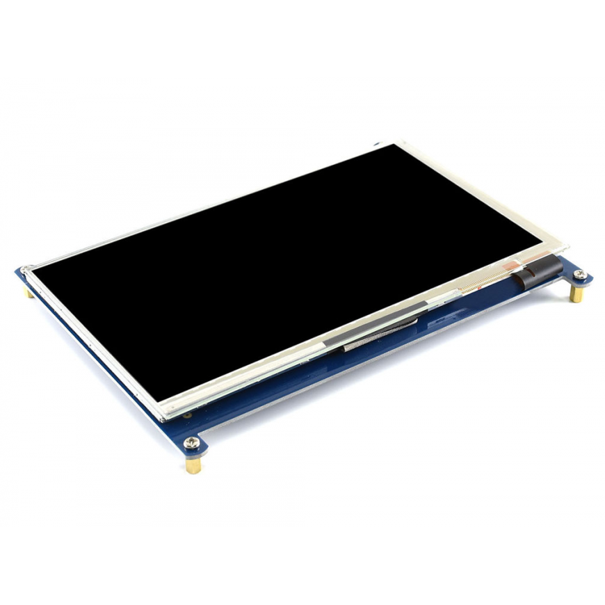 Waveshare Capacitive Touch Screen for Raspberry Pi Microcomputer - LCD IPS 7" (C) 1024x600px HDMI + USB + Box – 2