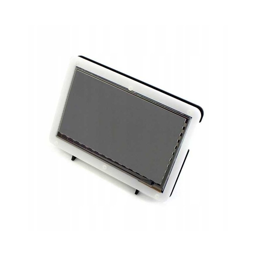 Waveshare Capacitive Touch Screen for Raspberry Pi Microcomputer - LCD IPS 7" (C) 1024x600px HDMI + USB + Box – 5