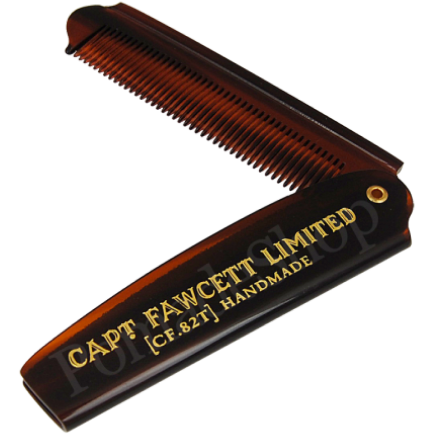 Captain Fawcett Folding Pocket Beard Comb Taittuva taskupartakampa, 1 kpl. – 2