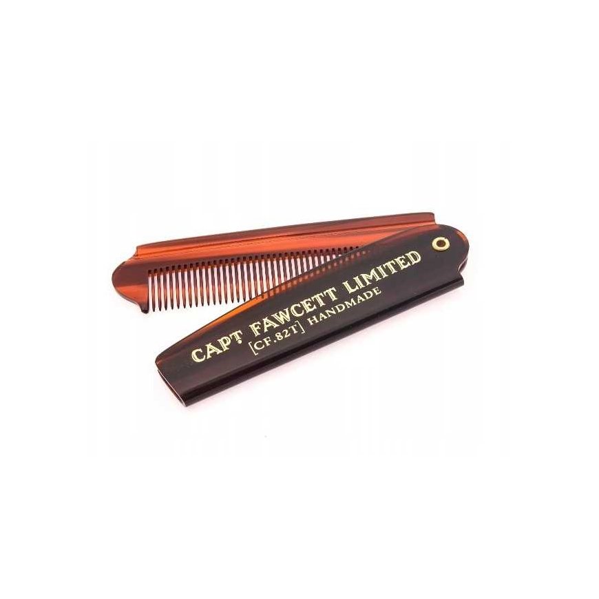 Captain Fawcett Folding Pocket Beard Comb Taittuva taskupartakampa, 1 kpl. – 4