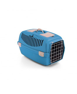 Stefanplast Transport cage Gulliver 3 with metal door 61x40x38cm blue