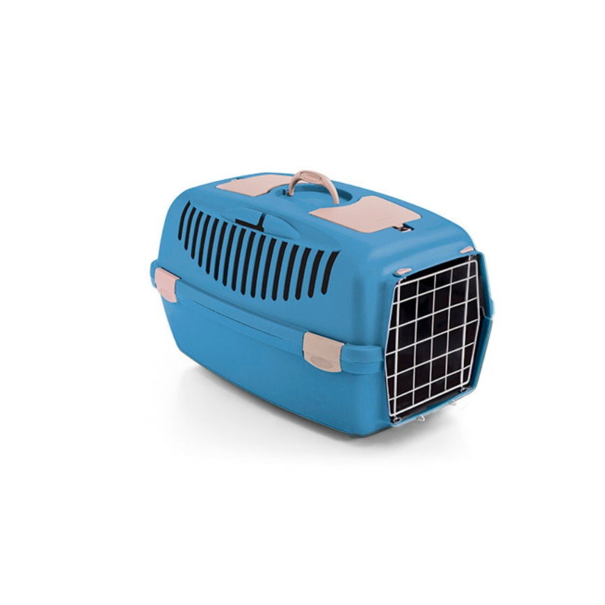 Stefanplast Transport cage Gulliver 3 with metal door 61x40x38cm blue