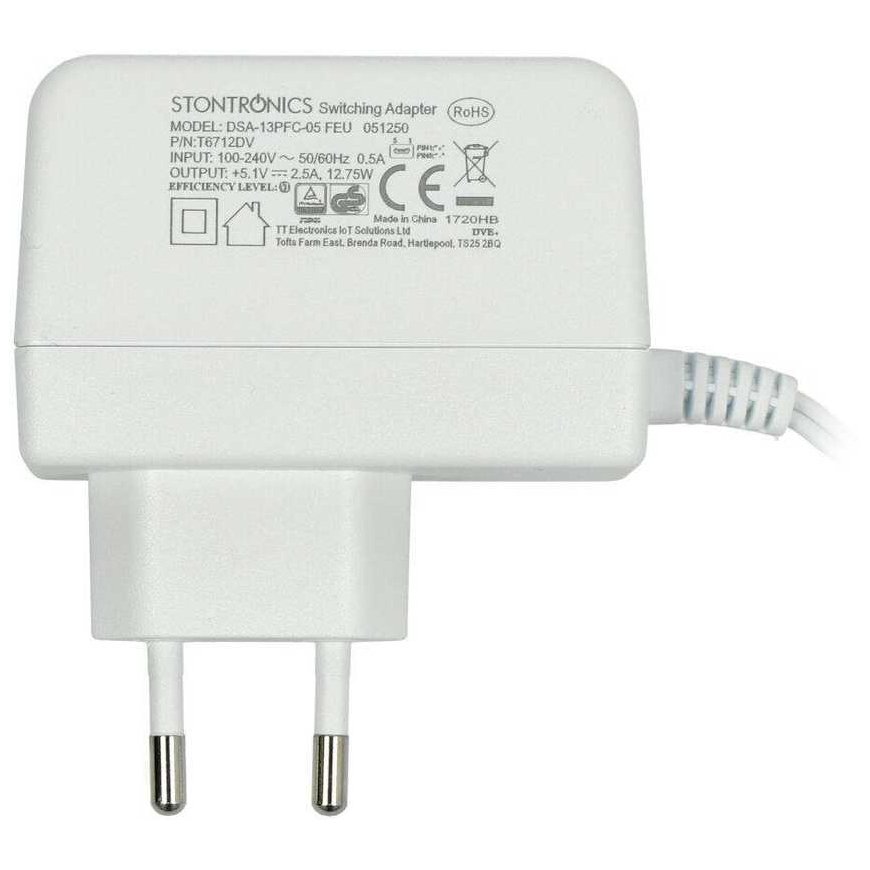 Rpi Akcesoria Maitinimo šaltinis T6712DV, skirtas Raspberry Pi 3B+/3B/2B/Zero, microUSB 5.1V/2.5A, originalus baltas – 4