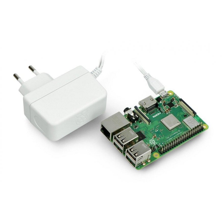 Rpi Akcesoria Maitinimo šaltinis T6712DV, skirtas Raspberry Pi 3B+/3B/2B/Zero, microUSB 5.1V/2.5A, originalus baltas – 5