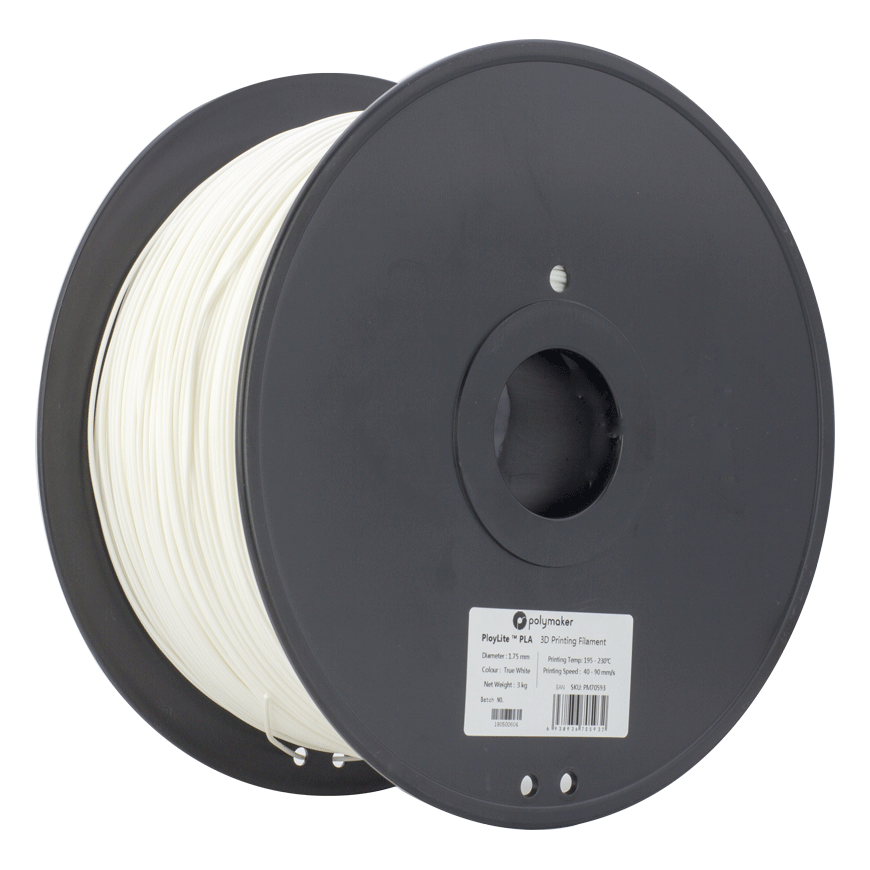 Polymaker PolyLite PLA - 3kg - 1.75mm - White