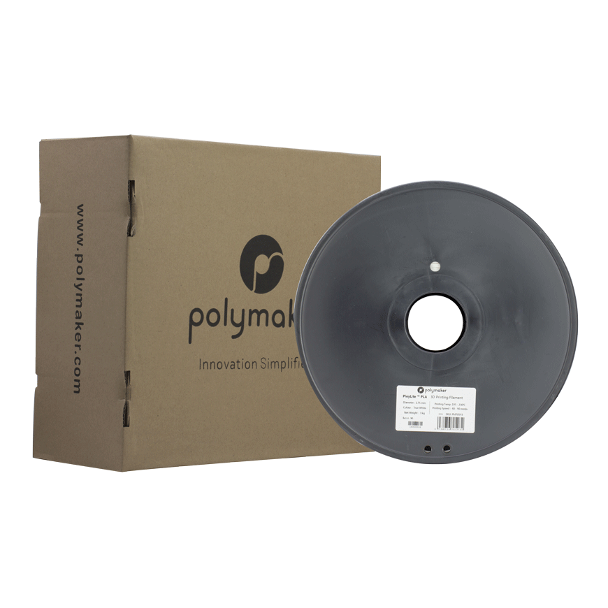Polymaker PolyLite PLA - 3kg - 1.75mm - White – 3