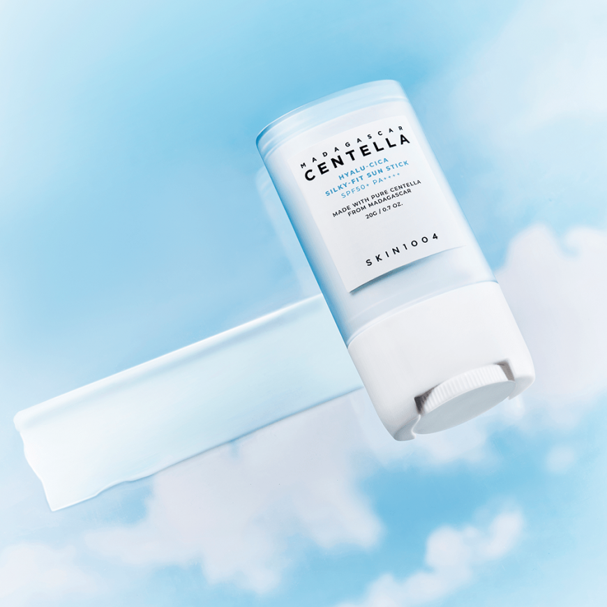 SKIN1004 Hyalu-Cica Silky-Fit Sun Stick Apsauginis kremas nuo saulės su SPF50+ PA++++, 20 g