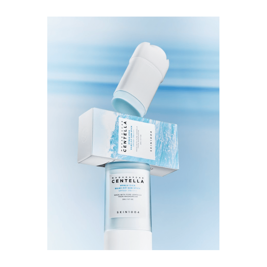 SKIN1004 Hyalu-Cica Silky-Fit Sun Stick Apsauginis kremas nuo saulės su SPF50+ PA++++, 20 g – 2