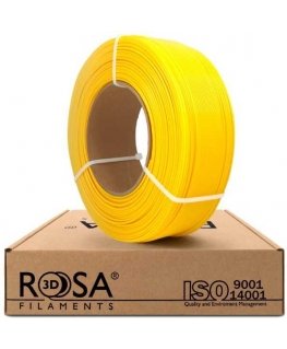 3D muovinen PLA keltainen 1,75mm 1kg täyttöpakkaus Rosa3D