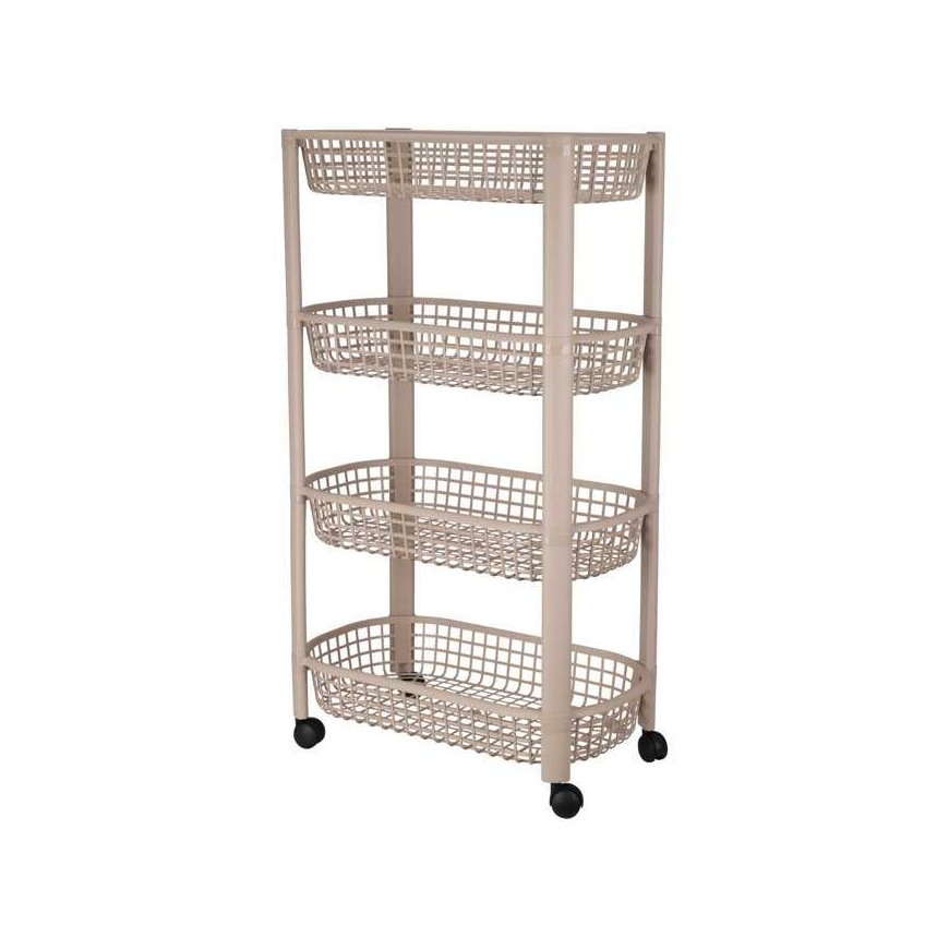 Mondex 4-tier kitchen trolley, mobile