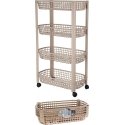 Mondex 4-tier kitchen trolley, mobile Mondex 4-tier kitchen trolley, mobile