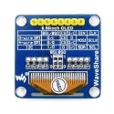 Dviejų spalvų grafinis OLED ekranas 0.96" (B) 128x64px SPI/I2C, tiesios jungtys, Waveshare 9092 Dviejų spalvų grafinis OLED ekranas 0.96" (B) 128x64px SPI/I2C, tiesios jungtys, Waveshare 9092