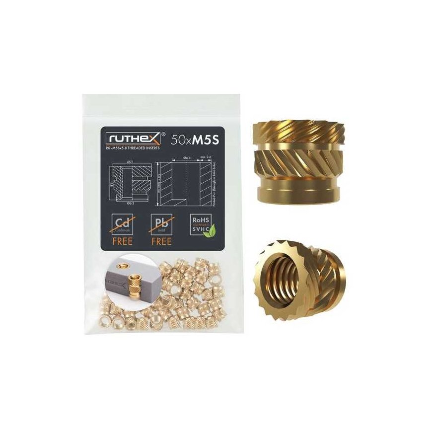 Ruthex M5 Short Threaded Insert –