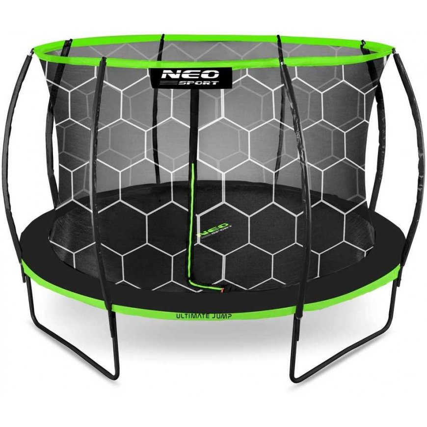 Profiled garden trampoline 8 feet / 252 cm with inner Neo-Sport mesh – 2